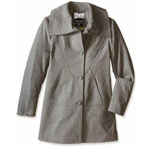 kensie Womens Long Sleeve Quilted Belted Down Coat